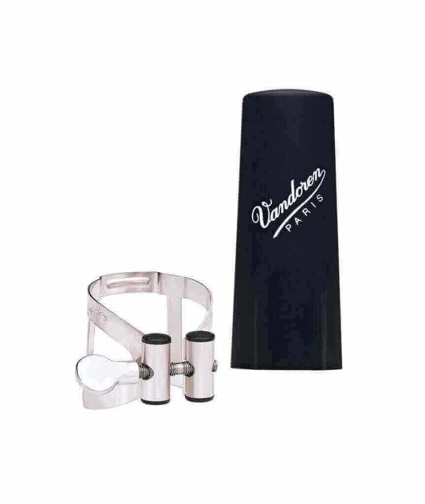 2 PCS Silver Clarinet Ligature, B Flat With Adjustable Screws